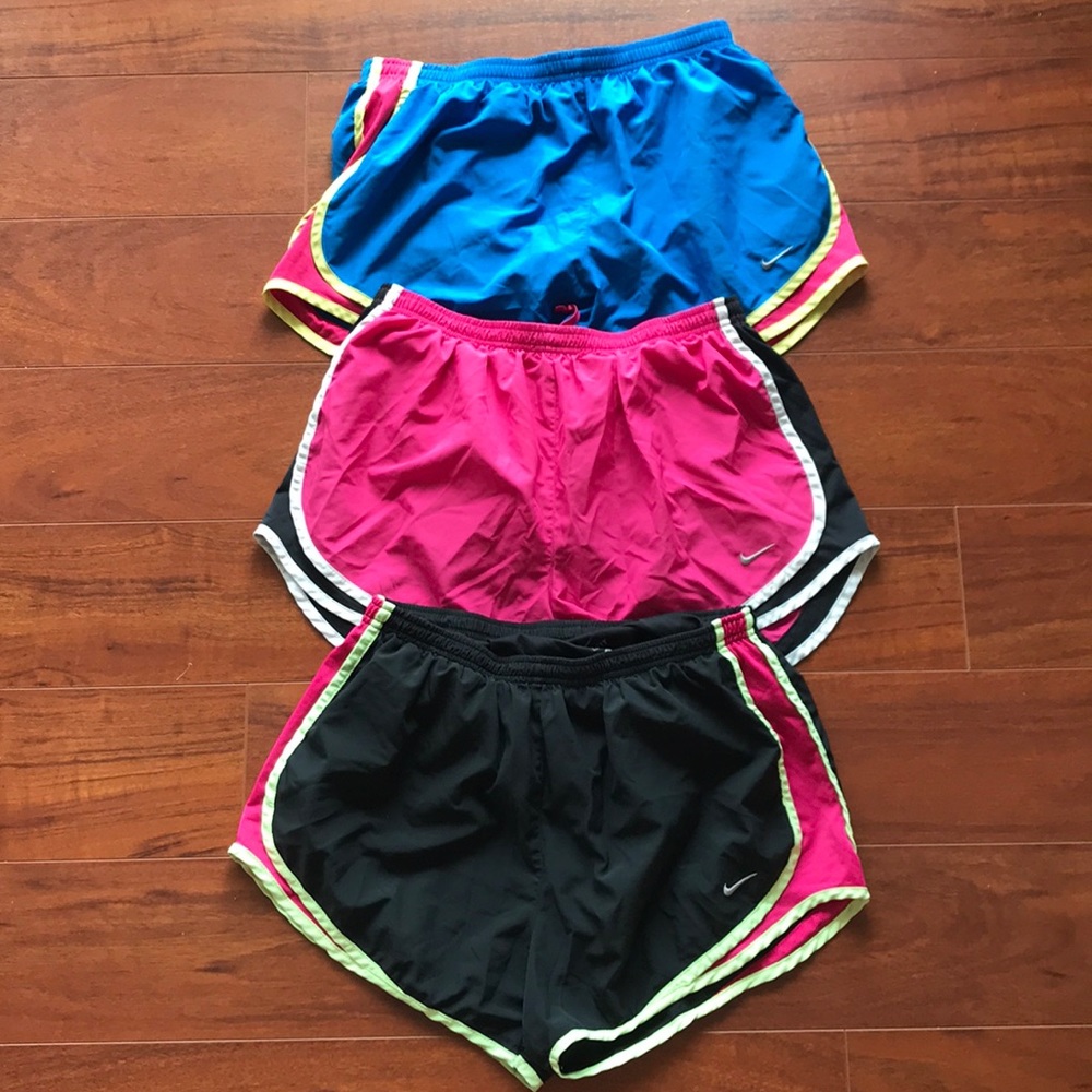 Lot of three Nike Tempo Shorts. Size Large.